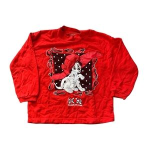 Vintage 101 Dalmatians Red Crewneck Sweatshirt 7/8